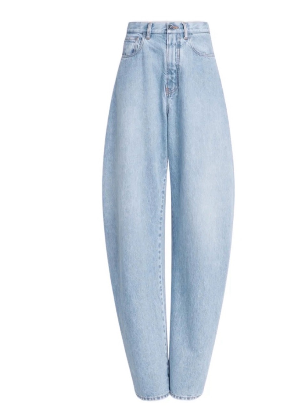 Alaïa High-Rise Round Denim Jeans / Pants in Blue Size FR 36 - Picture 5 of 11